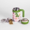 image:imagekate spade new york Travel Tea Mug16 oz Stainless Steel Thermal Mug with Tea Infuser Floral ToileHidden Garden