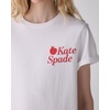 image:imagekate spade new york Womens Novelty TeeFresh White Nyc Apple