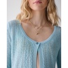 image:imagekate spade new york Womens Pointelle Lace Knit CardiganPristine Pool