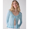 image:imagekate spade new york Womens Pointelle Lace Knit CardiganPristine Pool