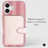 image:imagekate spade new york iPhone 17 Case  Tortoise Brown  Compatible with MagSafe  Lightweight Designer Case for iPhone 17 with AntiScratch Coating and Speckled Tortoise DesignStripe Rose Coral