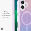 image:imagekate spade new york iPhone 17 Case  Tortoise Brown  Compatible with MagSafe  Lightweight Designer Case for iPhone 17 with AntiScratch Coating and Speckled Tortoise DesignOpal Glitter