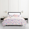 image:imagekate spade new york Curious Garden 3Piece FullQueen Comforter Set 100 Cotton Reversible Cover All Season Warmth Bedding Machine Washable Pink MulticolorCurious Garden