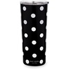 image:imagekate spade new york Cute Stainless Steel Mug 24 Ounce Travel Tumbler Double Wall Insulated Cup with Lid Picture Dot BlackWhitePicture Dot
