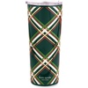 image:imagekate spade new york Cute Stainless Steel Mug 24 Ounce Travel Tumbler Double Wall Insulated Cup with Lid Picture Dot BlackWhiteSpruce Plaid