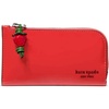 image:imagekate spade new york Devin I Love You Script Embossed Leather Small Slim Bifold WalletRuby Red