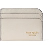 image:imagekate spade new york Devin Wavy Leather Card HolderCashew Milk