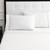 image:imagekate spade new york Dot Queen Sheet Set 300 Thread Count and 100 Cotton All Season 4 Piece Bedding Set Machine Washable White and BlackPink