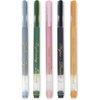 image:imagekate spade new york Gel Pen Set of 5 Inspirational Quote Pens with Colorful Ink Gold Foil Details Assorted Colors Goal Aspirations