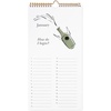 image:imagekate spade new york Perpetual Birthday amp Anniversary Calendar 16 x 8 Undated 12Month Wall Calendar with Gold Metal Spiral amp Hanger Reusable Reminder Planner New York Dreams