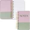 image:imagekate spade new york Pocket Notebook 625 x 4 Spiral Bound Journal with 320 Lined Pages Gold WireO Binding amp Interior Pocket Portable Field Notes Notebook Petite Stripe