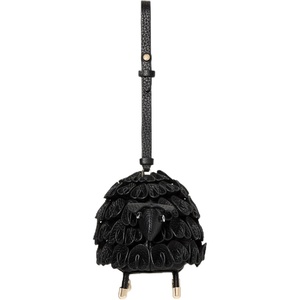 image:imagekate spade new york Charmed Smooth Leather On A Roll Taxi Leather Bag CharmBlack Faux Fur Sheep