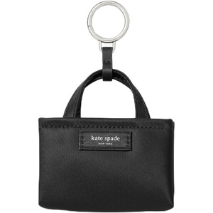 image:imagekate spade new york Charmed Smooth Leather On A Roll Taxi Leather Bag CharmBlack Nano Tote