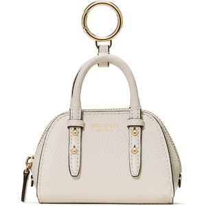 image:imagekate spade new york Charmed Smooth Leather On A Roll Taxi Leather Bag CharmCashew Milk Carryall Bag