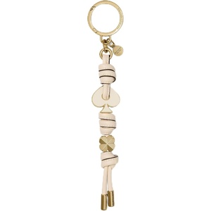 image:imagekate spade new york Charmed Smooth Leather On A Roll Taxi Leather Bag CharmCashew Milk Enamel Knott