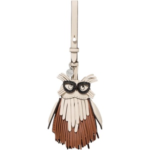image:imagekate spade new york Charmed Smooth Leather On A Roll Taxi Leather Bag CharmChestnut Honey Ozzy Owl