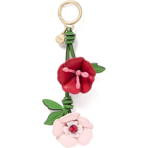 image:imagekate spade new york Charmed Smooth Leather On A Roll Taxi Leather Bag CharmPastry Pink Multi in the Garden Floral