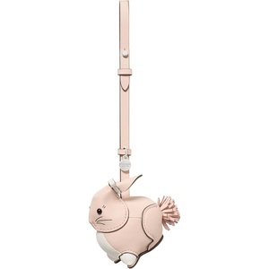 image:imagekate spade new york Charmed Smooth Leather On A Roll Taxi Leather Bag CharmPeach Sugar Pippa Rabbit