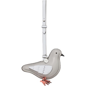 image:imagekate spade new york Charmed Smooth Leather On A Roll Taxi Leather Bag CharmPlatinum Grey Perry Pigeon