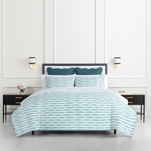 image:imagekate spade new york Curious Garden 3Piece FullQueen Comforter Set 100 Cotton Reversible Cover All Season Warmth Bedding Machine Washable Pink MulticolorRhythmic Geo