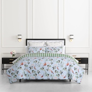 image:imagekate spade new york Curious Garden 3Piece FullQueen Comforter Set 100 Cotton Reversible Cover All Season Warmth Bedding Machine Washable Pink MulticolorBird Garden