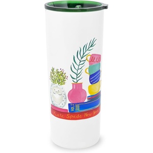 image:imagekate spade new york Cute Floral Stainless Steel Mug 24 Ounce Travel Tumbler Double Wall Insulated Cup with Lid Charmed Library