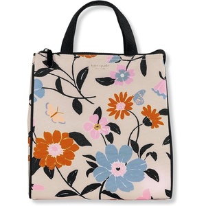 image:imagekate spade new york Cute Lunch Bag for Women Large Capacity Lunch Tote Adult Lunch Box with Silver Thermal Insulated Interior Lining and Storage Pocket Book ClubFloral Garden
