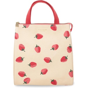 image:imagekate spade new york Cute Lunch Bag for Women Large Capacity Lunch Tote Adult Lunch Box with Silver Thermal Insulated Interior Lining and Storage Pocket Book ClubStrawberries