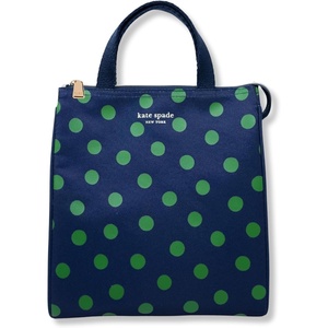 image:imagekate spade new york Cute Lunch Bag for Women Large Capacity Lunch Tote Adult Lunch Box with Silver Thermal Insulated Interior Lining and Storage Pocket Book ClubSonnet Dot