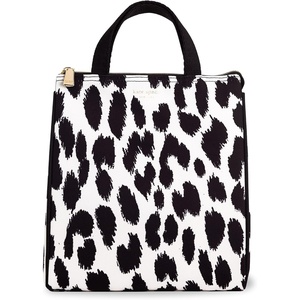 image:imagekate spade new york Cute Lunch Bag for Women Large Capacity Lunch Tote Adult Lunch Box with Silver Thermal Insulated Interior Lining and Storage Pocket Book ClubModern Leopard