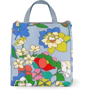 image:imagekate spade new york Cute Lunch Bag for Women Large Capacity Lunch Tote Adult Lunch Box with Silver Thermal Insulated Interior Lining and Storage Pocket Book ClubFlower Bed