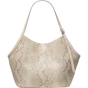image:imagekate spade new york Deco Fine Grain Leather Tulip ToteSnake Embossed Neutral Multi
