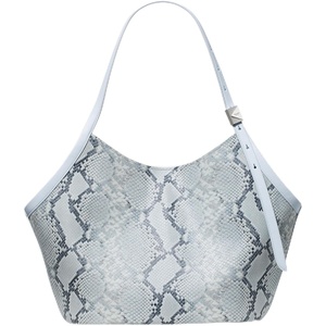 image:imagekate spade new york Deco Fine Grain Leather Tulip ToteSnake Embossed Pale Sapphirine