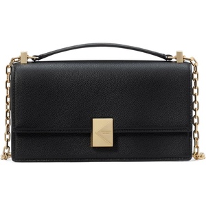 image:imagekate spade new york Deco Quilted Leather Mini Flap Chain CrossbodyBlack