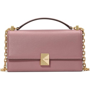 image:imagekate spade new york Deco Quilted Leather Mini Flap Chain CrossbodyDusk Rose