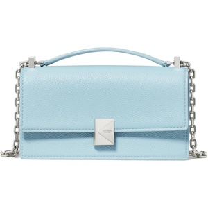 image:imagekate spade new york Deco Quilted Leather Mini Flap Chain CrossbodyEnglish Sea