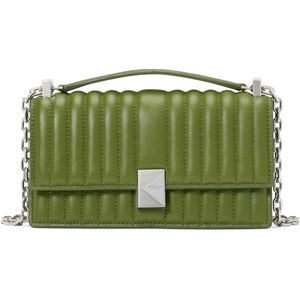 image:imagekate spade new york Deco Quilted Leather Mini Flap Chain CrossbodyJungle Vine
