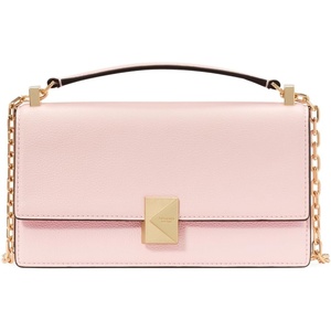 image:imagekate spade new york Deco Quilted Leather Mini Flap Chain CrossbodyPastry Pink