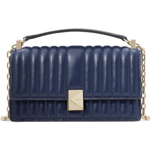 image:imagekate spade new york Deco Quilted Leather Mini Flap Chain CrossbodyQuilted Parisian Navy