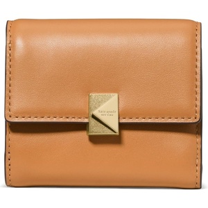 image:imagekate spade new york Deco Vibrant Buds Printed Leather Small Flap WalletGarden Soil