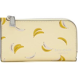 image:imagekate spade new york Devin I Love You Script Embossed Leather Small Slim Bifold WalletLemon Fondant Banana