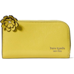 image:imagekate spade new york Devin I Love You Script Embossed Leather Small Slim Bifold WalletLime Slice
