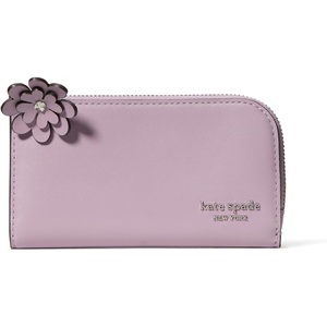 image:imagekate spade new york Devin I Love You Script Embossed Leather Small Slim Bifold WalletMarket Purple