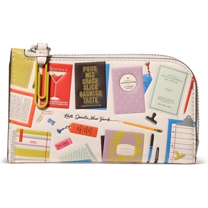 image:imagekate spade new york Devin I Love You Script Embossed Leather Small Slim Bifold WalletPage Turner