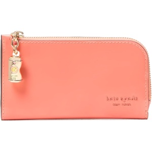 image:imagekate spade new york Devin I Love You Script Embossed Leather Small Slim Bifold WalletPink Moon Ipa