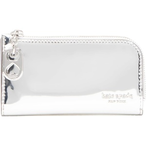 image:imagekate spade new york Devin I Love You Script Embossed Leather Small Slim Bifold WalletSilver Can Tab