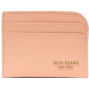 image:imagekate spade new york Devin Wavy Leather Card HolderLight Cantaloupe