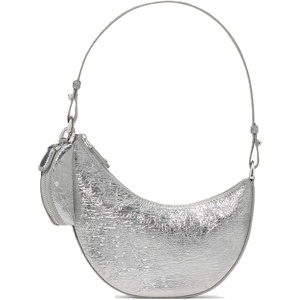 image:imagekate spade new york Duo Pebbled Leather Mini Shoulder BagCrinkle Metallic Silver