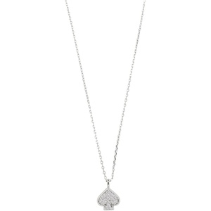 image:imagekate spade new york Everyday Spade Pave Mini PendantClearSilver