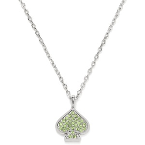 image:imagekate spade new york Everyday Spade Pave Mini PendantGreenSilver